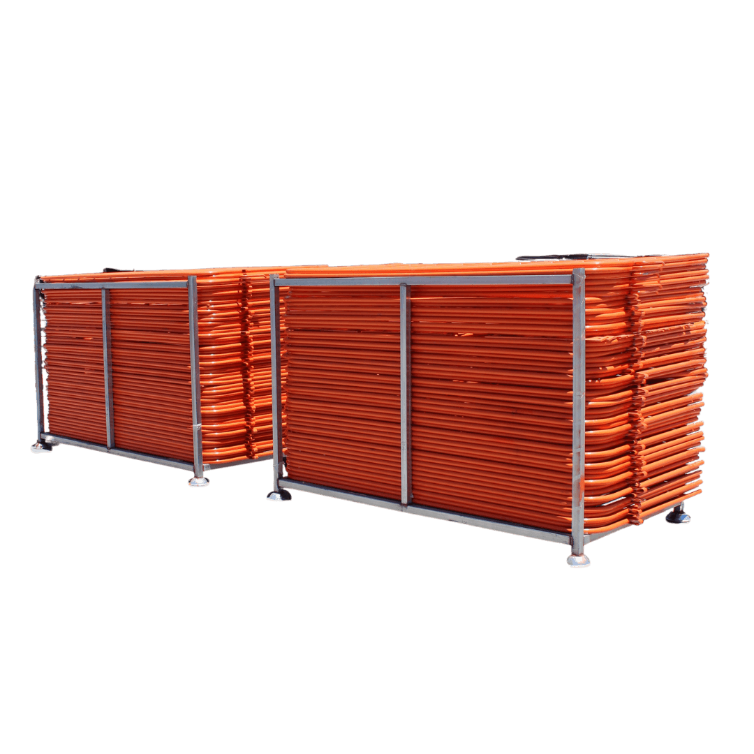 200m Orange Crowd Barrier Package