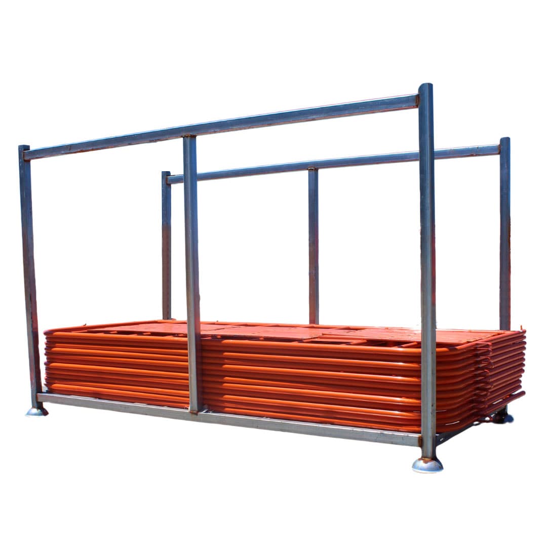 25m Orange Crowd Barrier Package